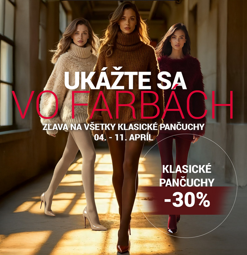 zľava 30% na klasické pančuchy