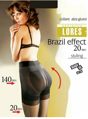 Pančuchy s push-up efektom BRAZIL EFFECT 20 DEN Lores