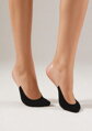 Dámske bavlnené ťapky s transparentným silikónovým pásikom COTTON OPEN HEEL Marilyn