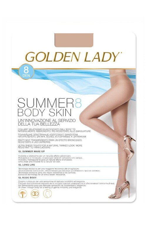 Letné pančuchy SUMMER BODY SKIN 8 DEN Golden Lady