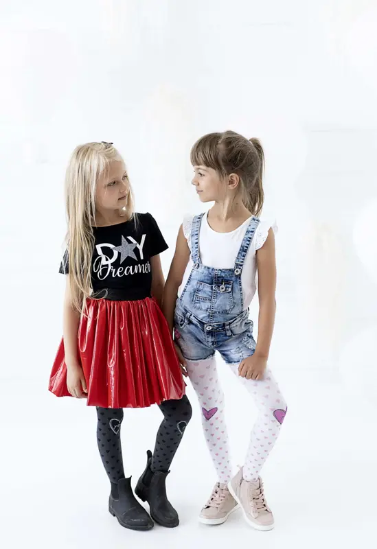 Detské vzorované pančuchy YES/NO 120 DEN Knittex