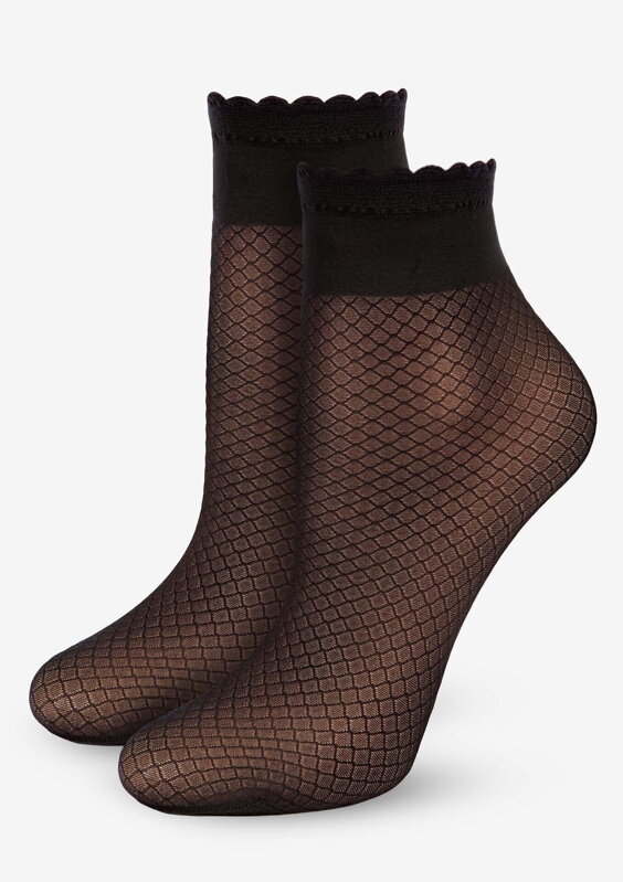 Dámske ponožky s jemným ažúrovým vzorom SL C22 20 DEN Marilyn